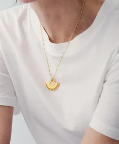 Missoma Necklaces^18ct Gold-Plated Vermeil Silver Zenyu Fan Pendant Necklace