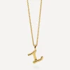 Missoma Necklaces^18ct Gold-Plated Vermeil Silver Curly Molten Mini Z Initial Pendant Necklace