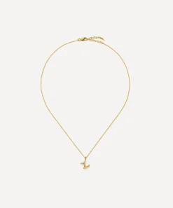 Missoma Necklaces^18ct Gold-Plated Vermeil Silver Curly Molten Mini Z Initial Pendant Necklace