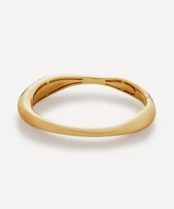 Monica Vinader Bracelets^18ct Gold-Plated Vermeil Silver Nura Reef Wide Bangle