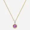Dinny Hall Necklaces^22ct Gold-Plated Vermeil Silver February Amethyst Birthstone Pendant Necklace