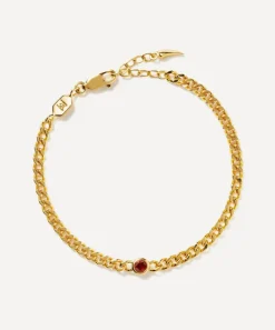 Missoma Bracelets^18ct Gold-Plated Vermeil Silver January Birthstone Chain Bracelet