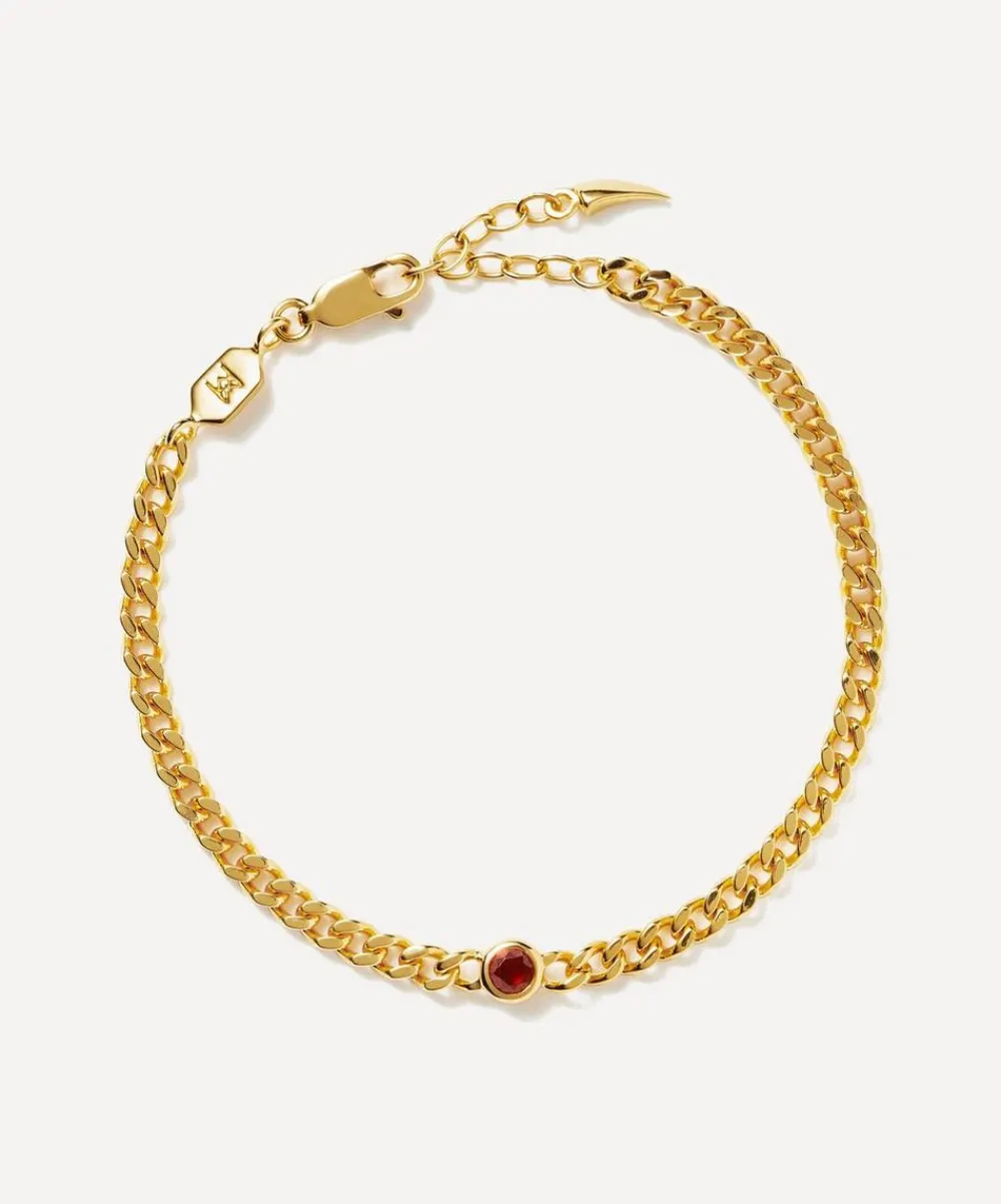 Missoma Bracelets^18ct Gold-Plated Vermeil Silver January Birthstone Chain Bracelet
