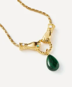 Missoma Necklaces^18ct Gold-Plated Vermeil Silver Harris Reed In Good Hands Drop Pendant Necklace