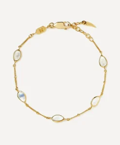 Missoma Bracelets^18ct Gold-Plated Vermeil Silver Magma Gemstone Charm Bracelet
