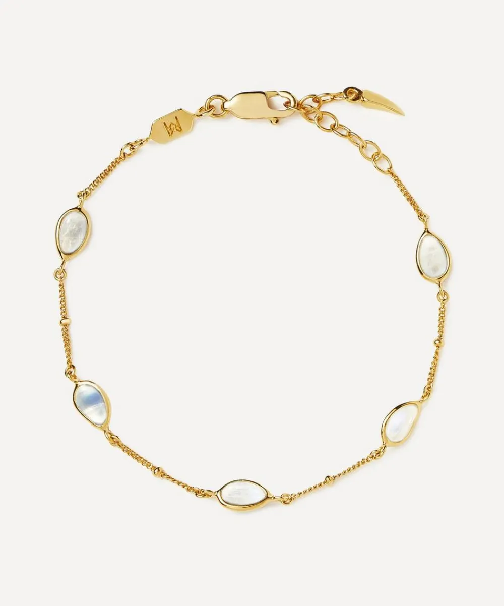 Missoma Bracelets^18ct Gold-Plated Vermeil Silver Magma Gemstone Charm Bracelet