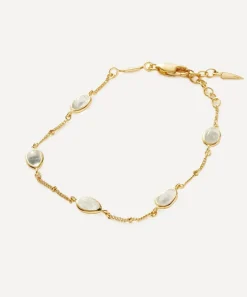 Missoma Bracelets^18ct Gold-Plated Vermeil Silver Magma Gemstone Charm Bracelet