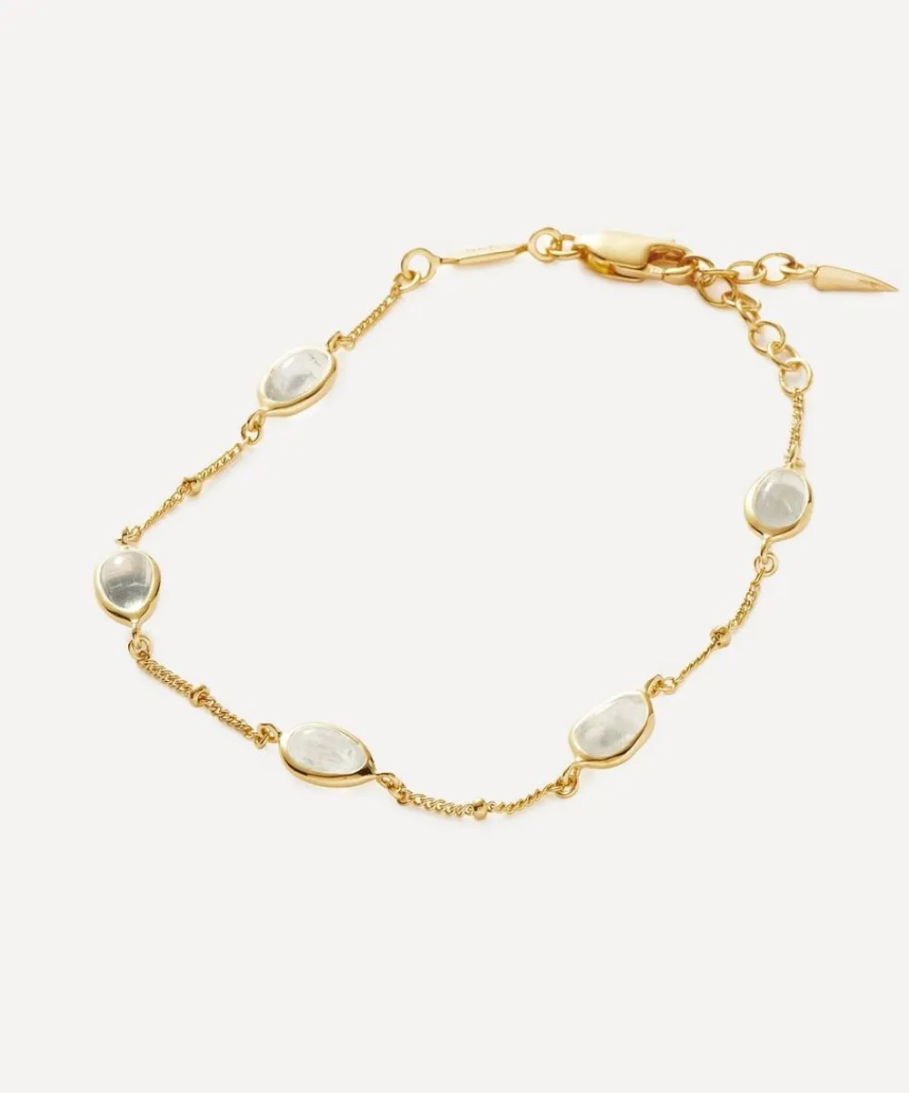 Missoma Bracelets^18ct Gold-Plated Vermeil Silver Magma Gemstone Charm Bracelet