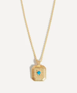 Missoma Necklaces^18ct Gold-Plated Vermeil Silver Engravable December Birthstone Star Ridge Pendant Necklace