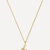 Missoma Necklaces^18ct Gold-Plated Vermeil Silver Curly Molten Mini L Initial Pendant Necklace