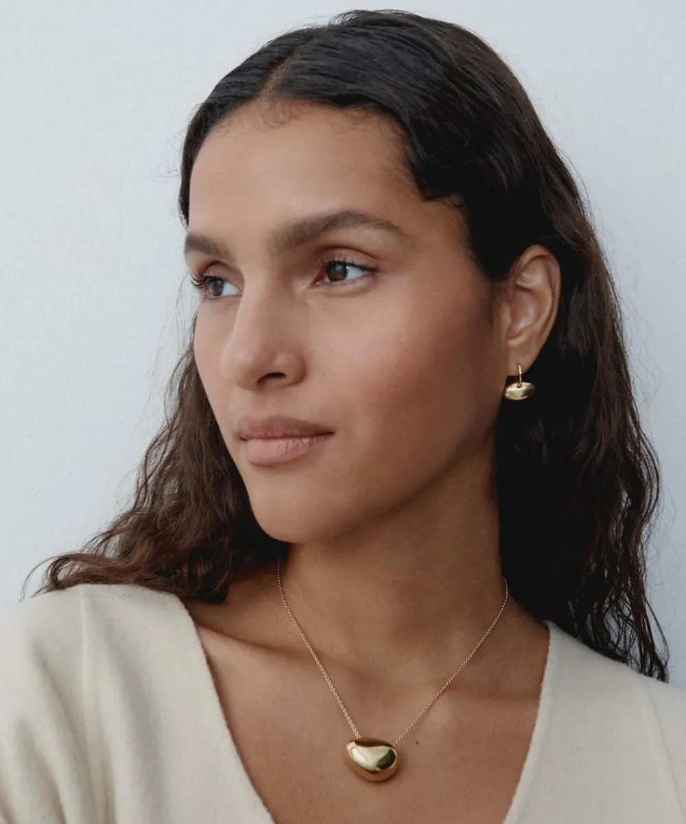 Otiumberg Earrings^14ct Gold-Plated Vermeil Silver Pebble Stud Earrings