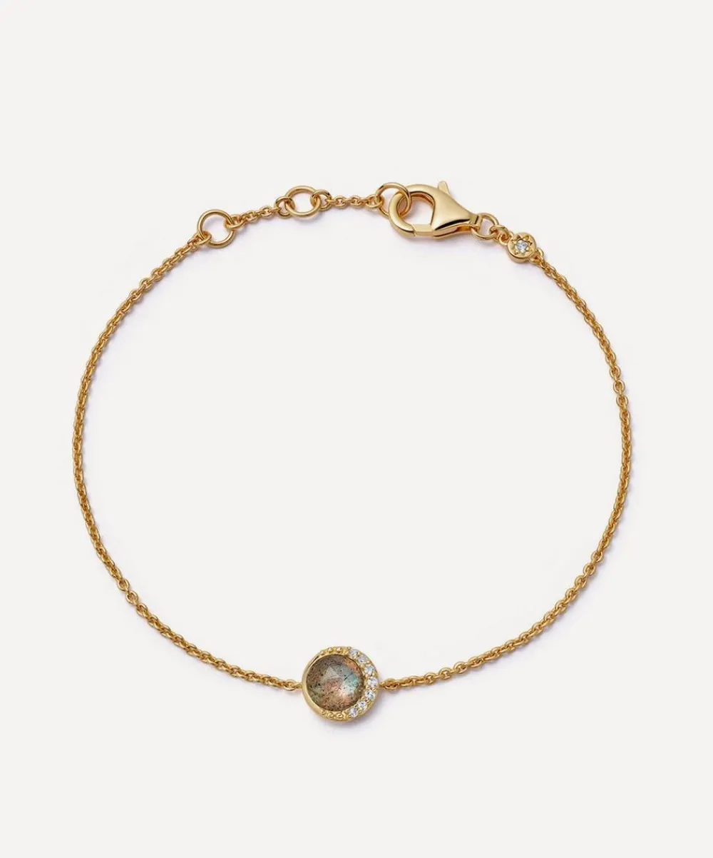 Astley Clarke Bracelets^18ct Gold-Plated Vermeil Silver Luna Lapis Bracelet