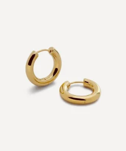 Monica Vinader Earrings^18ct Gold-Plated Vermeil Silver Essential Click Small Hoop Earrings