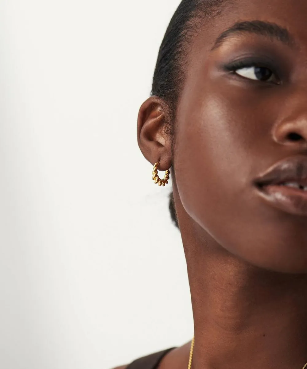 Missoma Earrings^18ct Gold-Plated Vermeil Silver Mini Tidal Hoop Earrings