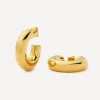 Missoma Earrings^18ct Gold-Plated Vermeil Silver Chubby Medium Hoop Earrings