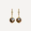 Astley Clarke Earrings^18ct Gold-Plated Vermeil Silver Large Luna Labradorite Drop Earrings
