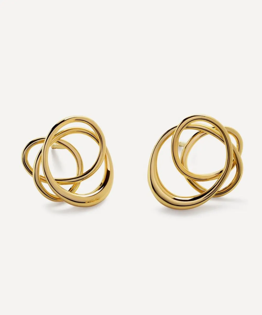 Monica Vinader Earrings^18ct Gold-Plated Vermeil Silver Nura Wrap Stud Earrings