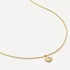 Monica Vinader Necklaces^18ct Gold-Plated Vermeil Silver Diamond Birthstone Pendant Necklace