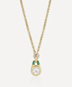 Laura Vann Necklaces^18ct Gold-Plated Vermeil Silver Olive Pendant Necklace