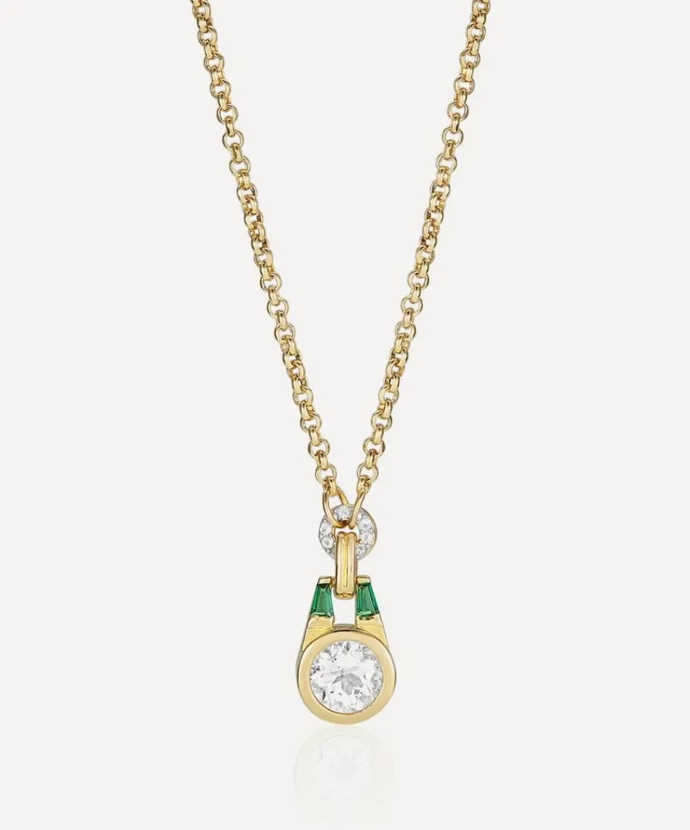 Laura Vann Necklaces^18ct Gold-Plated Vermeil Silver Olive Pendant Necklace
