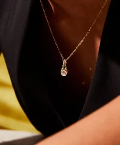 Laura Vann Necklaces^18ct Gold-Plated Vermeil Silver Olive Pendant Necklace