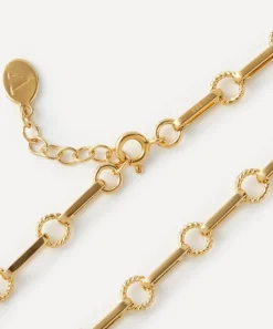 Laura Vann Bracelets^18ct Gold-Plated Vermeil Silver Twisted Link Vintage Chain Bracelet