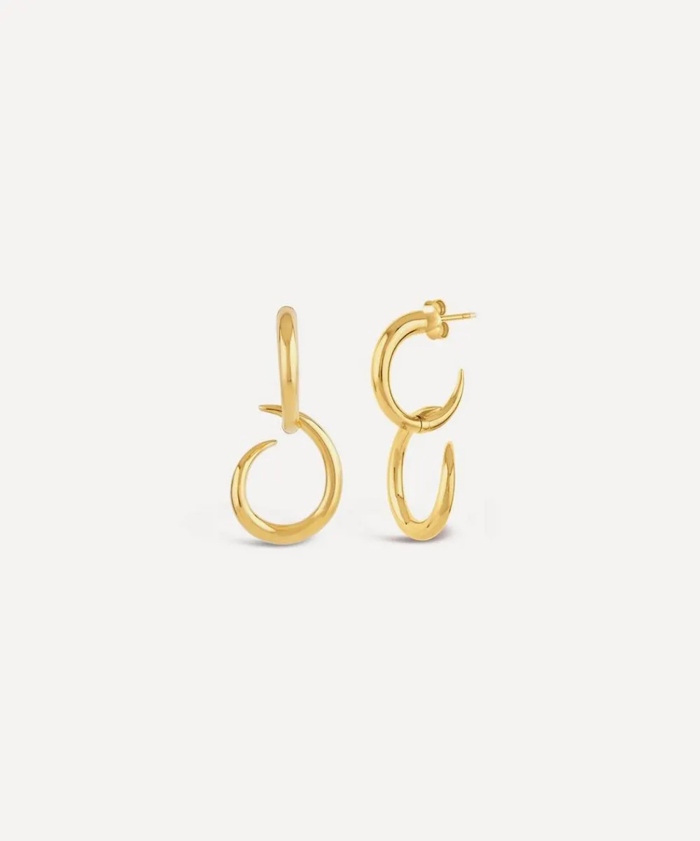 Dinny Hall Earrings^22ct Gold-Plated Vermeil Silver Toro Drop Hoop Earrings