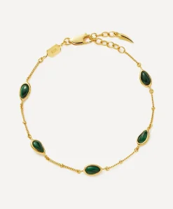 Missoma Bracelets^18ct Gold-Plated Vermeil Silver Magma Gemstone Charm Bracelet