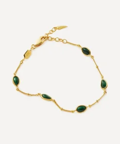 Missoma Bracelets^18ct Gold-Plated Vermeil Silver Magma Gemstone Charm Bracelet