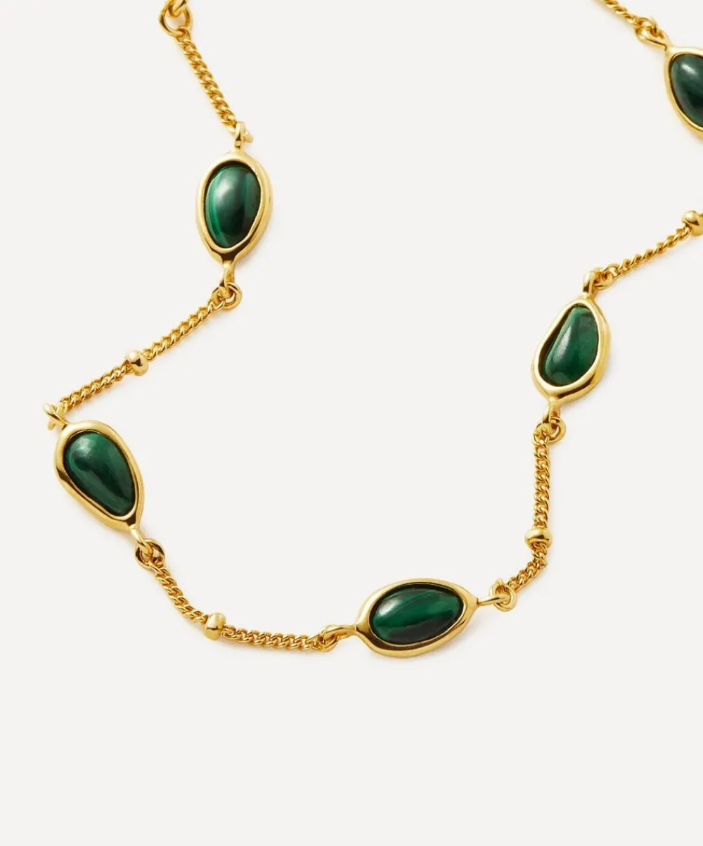 Missoma Bracelets^18ct Gold-Plated Vermeil Silver Magma Gemstone Charm Bracelet