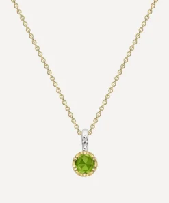 Dinny Hall Necklaces^22ct Gold-Plated Vermeil Silver August Peridot Birthstone Pendant Necklace