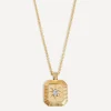 Missoma Necklaces^18ct Gold-Plated Vermeil Silver Engravable April Birthstone Star Ridge Pendant Necklace