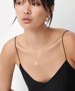 Missoma Necklaces^18ct Gold-Plated Vermeil Silver Engravable April Birthstone Star Ridge Pendant Necklace