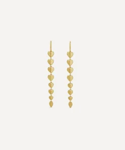 Dinny Hall Earrings^22ct Gold-Plated Vermeil Silver Folded Heart Column Drop Earrings