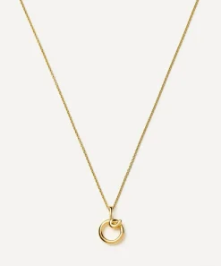 Missoma Necklaces^18ct Gold-Plated Vermeil Silver Curly Molten Mini O Initial Pendant Necklace