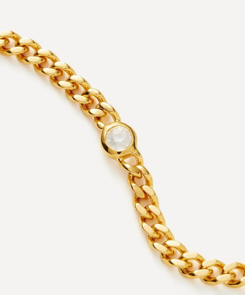 Missoma Bracelets^18ct Gold-Plated Vermeil Silver April Birthstone Chain Bracelet