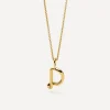 Missoma Necklaces^18ct Gold-Plated Vermeil Silver Curly Molten Mini D Initial Pendant Necklace