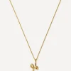Missoma Necklaces^18ct Gold-Plated Vermeil Silver Curly Molten Mini H Initial Pendant Necklace