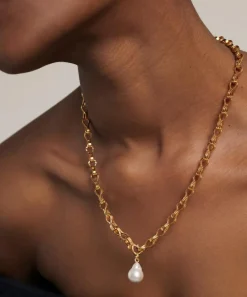 Monica Vinader Necklaces^18ct Gold-Plated Vermeil Silver Infinity Link Chain Necklace