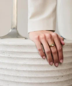 Laura Vann Rings^18ct Gold-Plated Vermeil Silver Gaia Ring