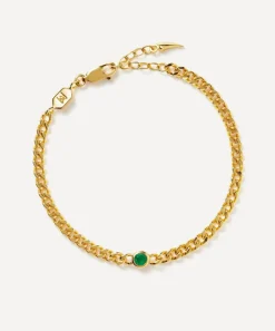 Missoma Bracelets^18ct Gold-Plated Vermeil Silver May Birthstone Chain Bracelet
