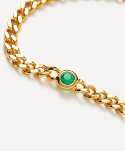 Missoma Bracelets^18ct Gold-Plated Vermeil Silver May Birthstone Chain Bracelet