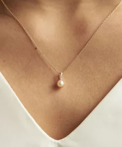 Dinny Hall Necklaces^22ct Gold-Plated Vermeil Silver June Pearl Birthstone Pendant Necklace