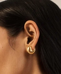 Monica Vinader Earrings^18ct Gold-Plated Vermeil Silver Nura Wrap Stud Earrings