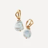Monica Vinader Earrings^18ct Gold-Plated Vermeil Silver Keshi Pearl Large Hoop Earrings