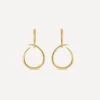 Dinny Hall Earrings^22ct Gold-Plated Vermeil Silver Large Toro Drop Hoop Earrings