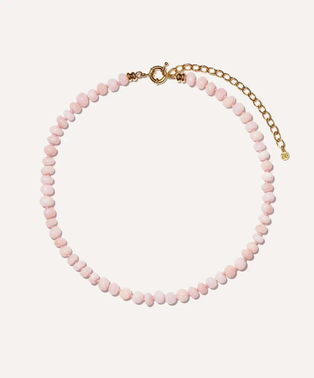 Bon Bon Jewellery Club Necklaces^14ct Gold-Plated Vermeil Silver Marshmallow Opal Bead Necklace