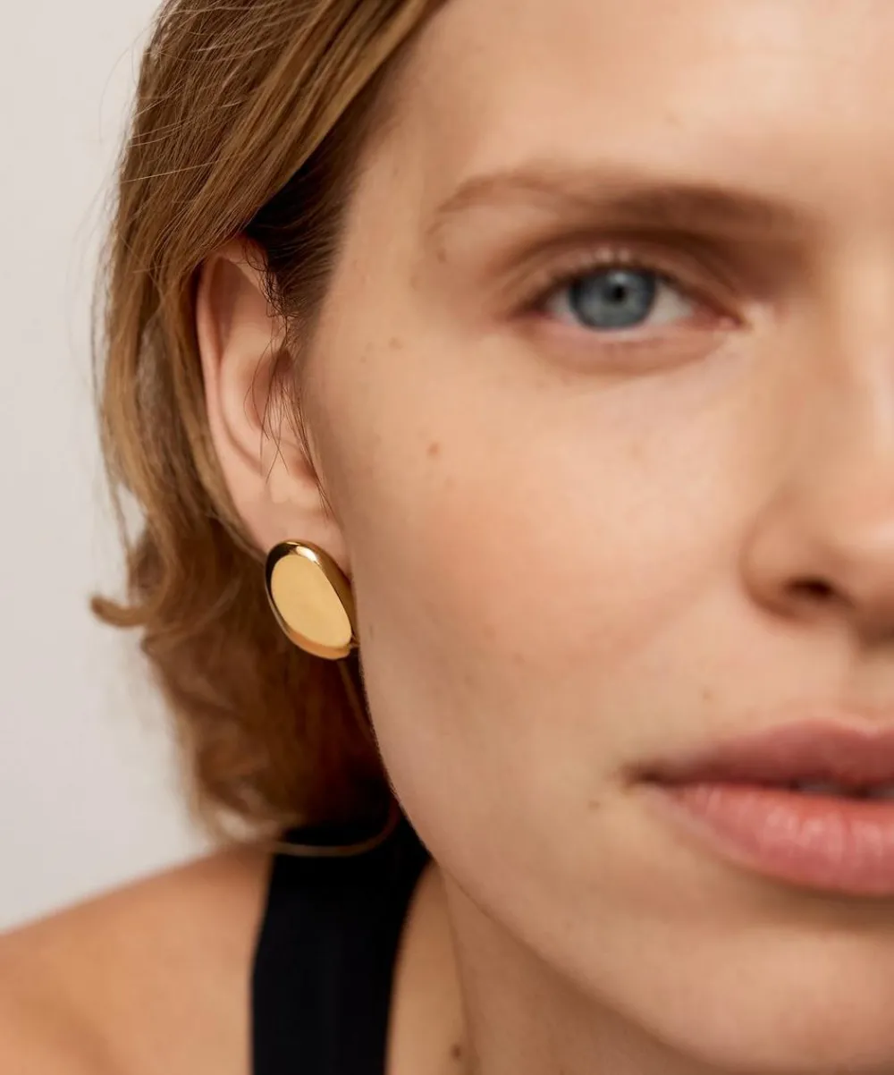 Monica Vinader Earrings^18ct Gold-Plated Vermeil Silver Aria Bold Stud Earrings