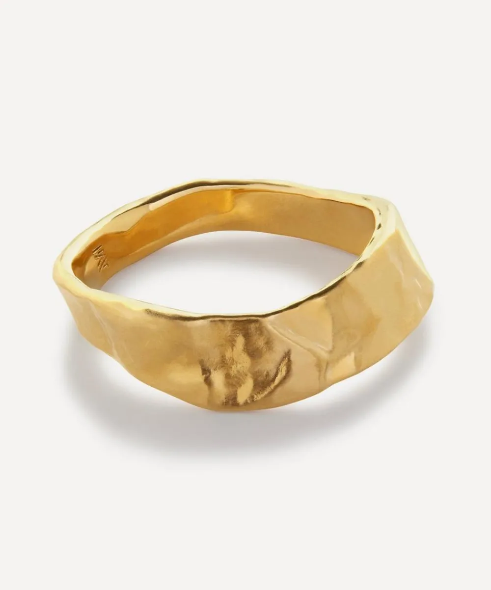 Monica Vinader Rings^18ct Gold-Plated Vermeil Silver Capri Stacking Ring