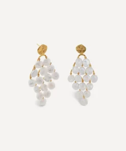 Monica Vinader Earrings^18ct Gold-Plated Vermeil Silver Capri Keshi Pearl Drop Earrings